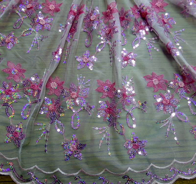 5.Baby Pink Venice Sequins